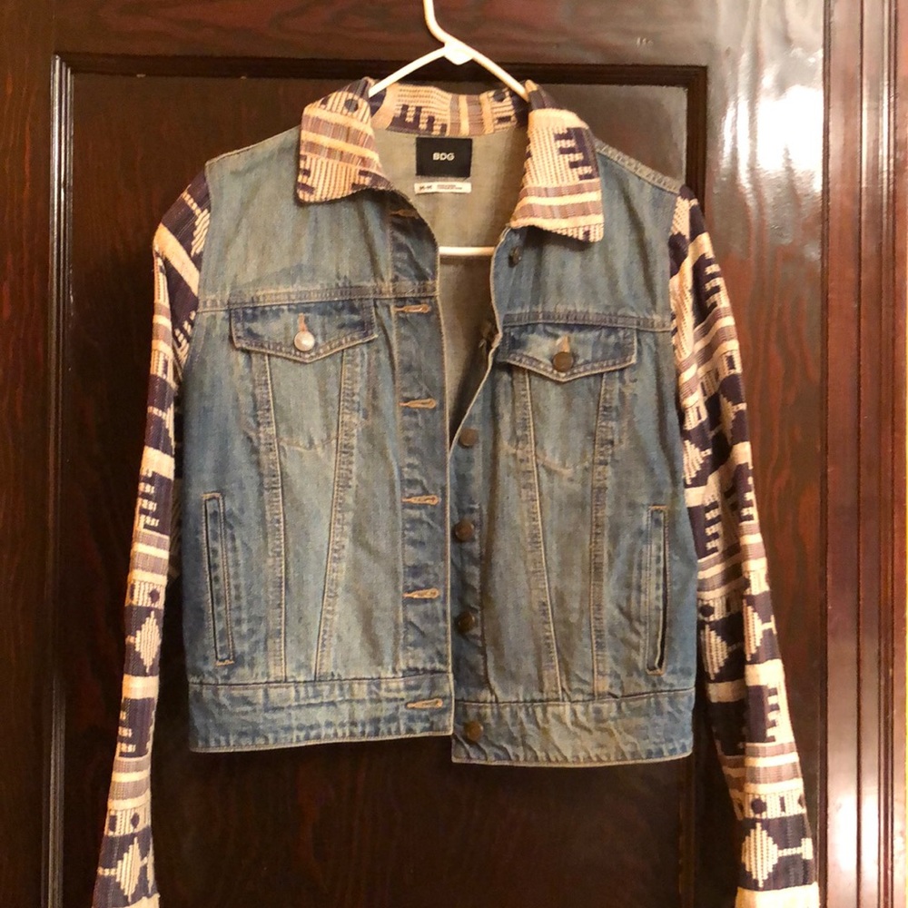 BDG Urban Renewal Pendleton Style Jean Jacket